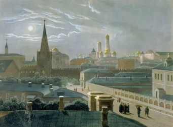 Vue du Kremlin de Moscou, années 1840